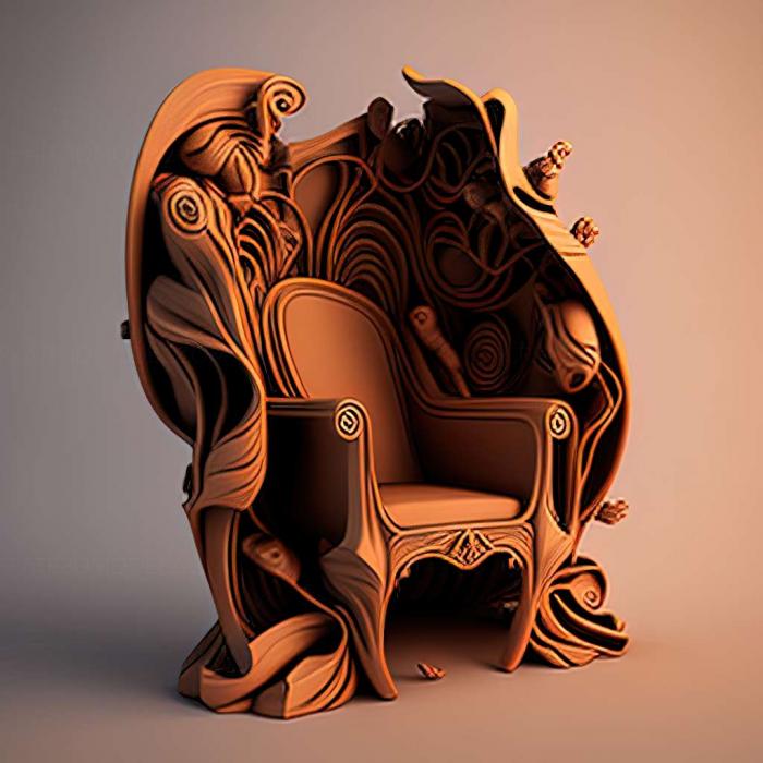 Furniture (3DFRN_700) 3D model for CNC machine